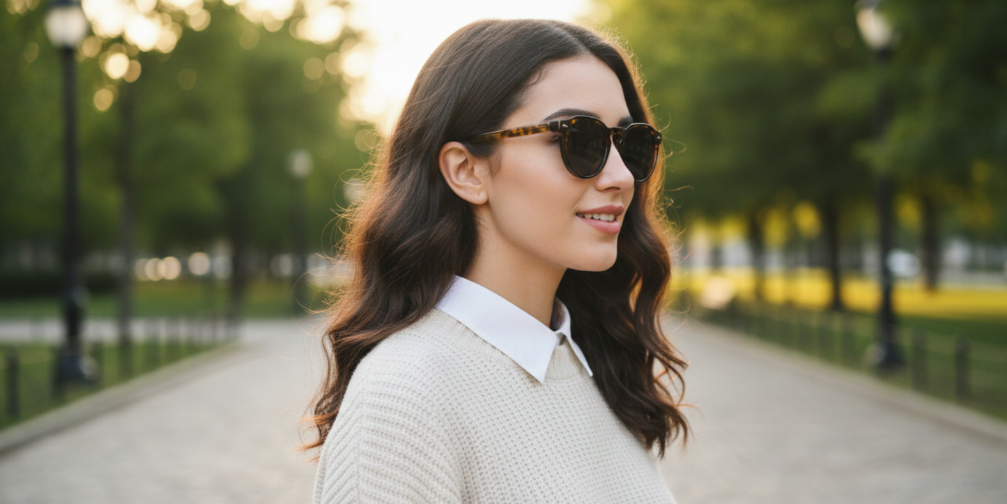 Full Rim Round Fashionista Classic Sunglasses