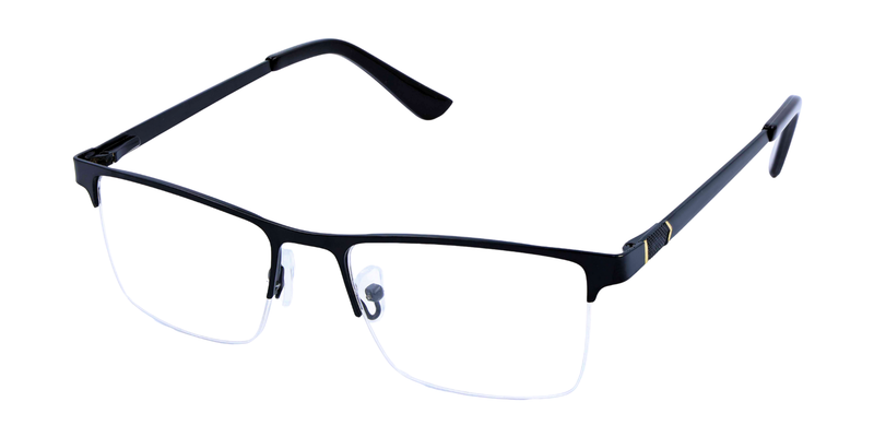 Half Rim Rectangle Classic Eyeglasses