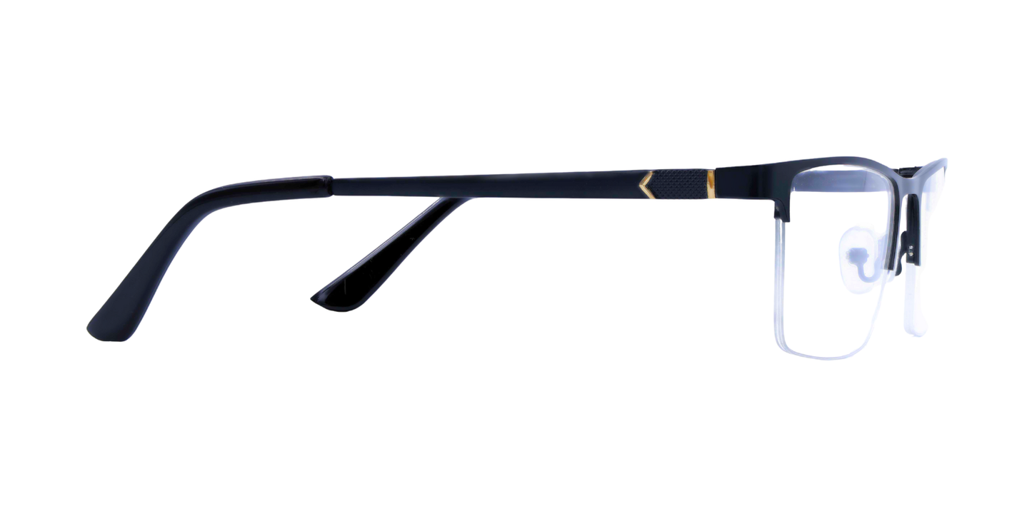 Half Rim Rectangle Classic Eyeglasses