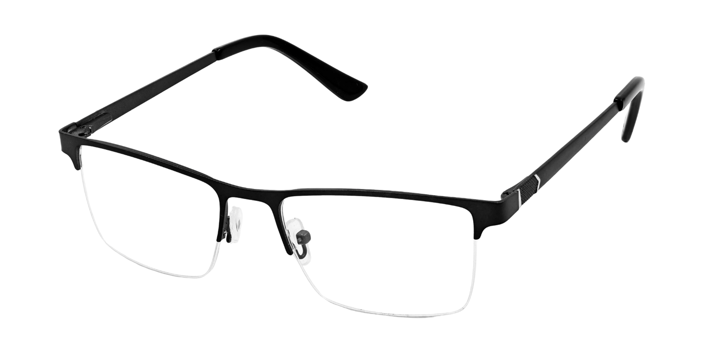 Half Rim Rectangle Classic Eyeglasses
