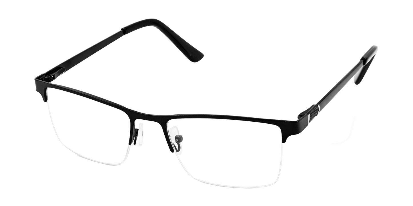 Half Rim Rectangle Classic Eyeglasses