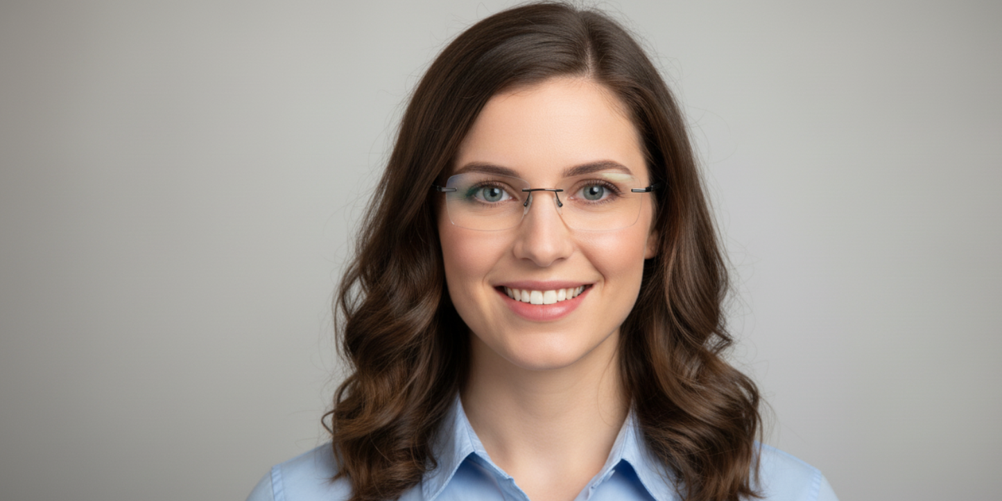 Rimless Rectangle Premium Eyeglasses