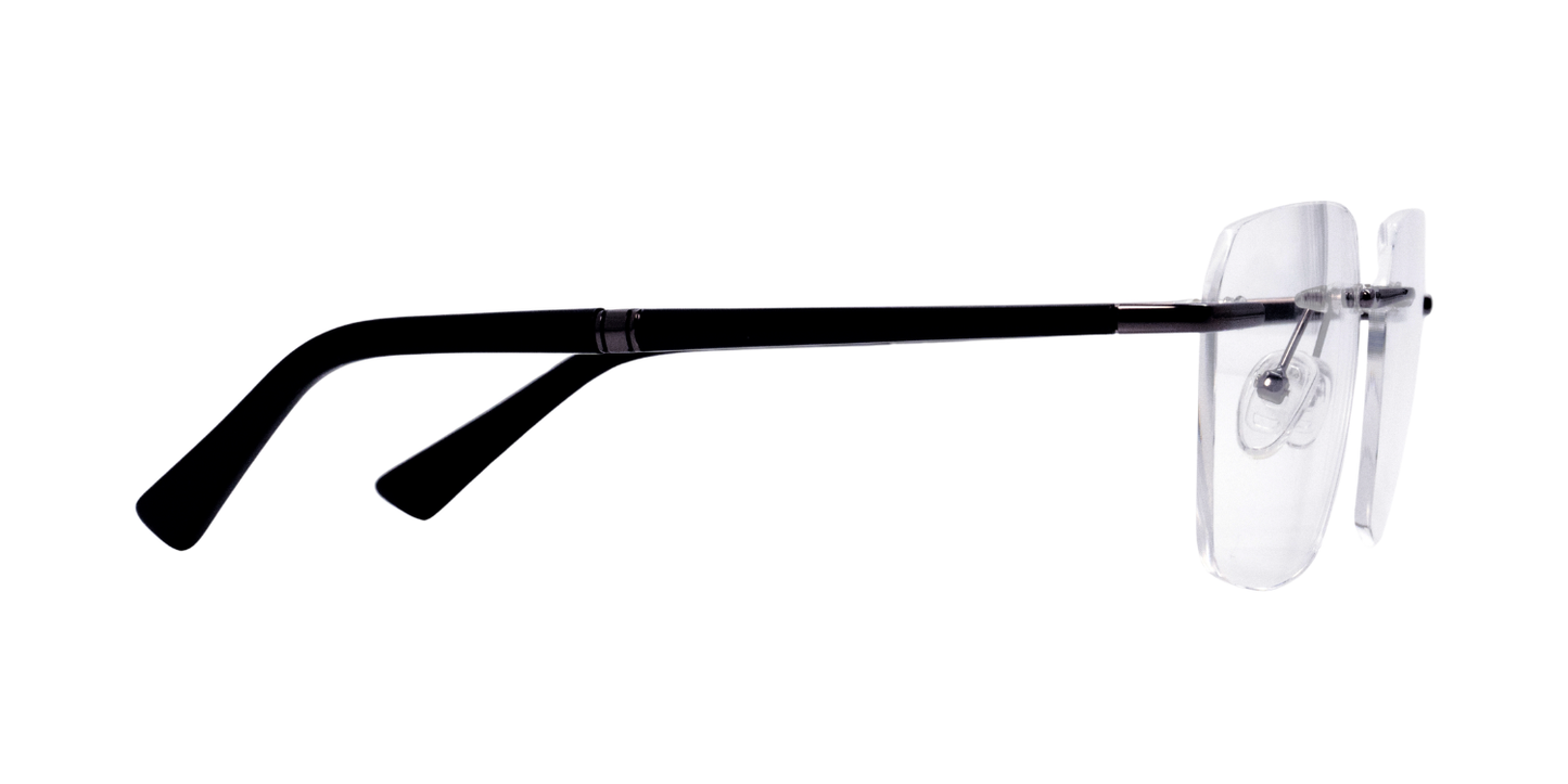 Rimless Rectangle Premium Eyeglasses