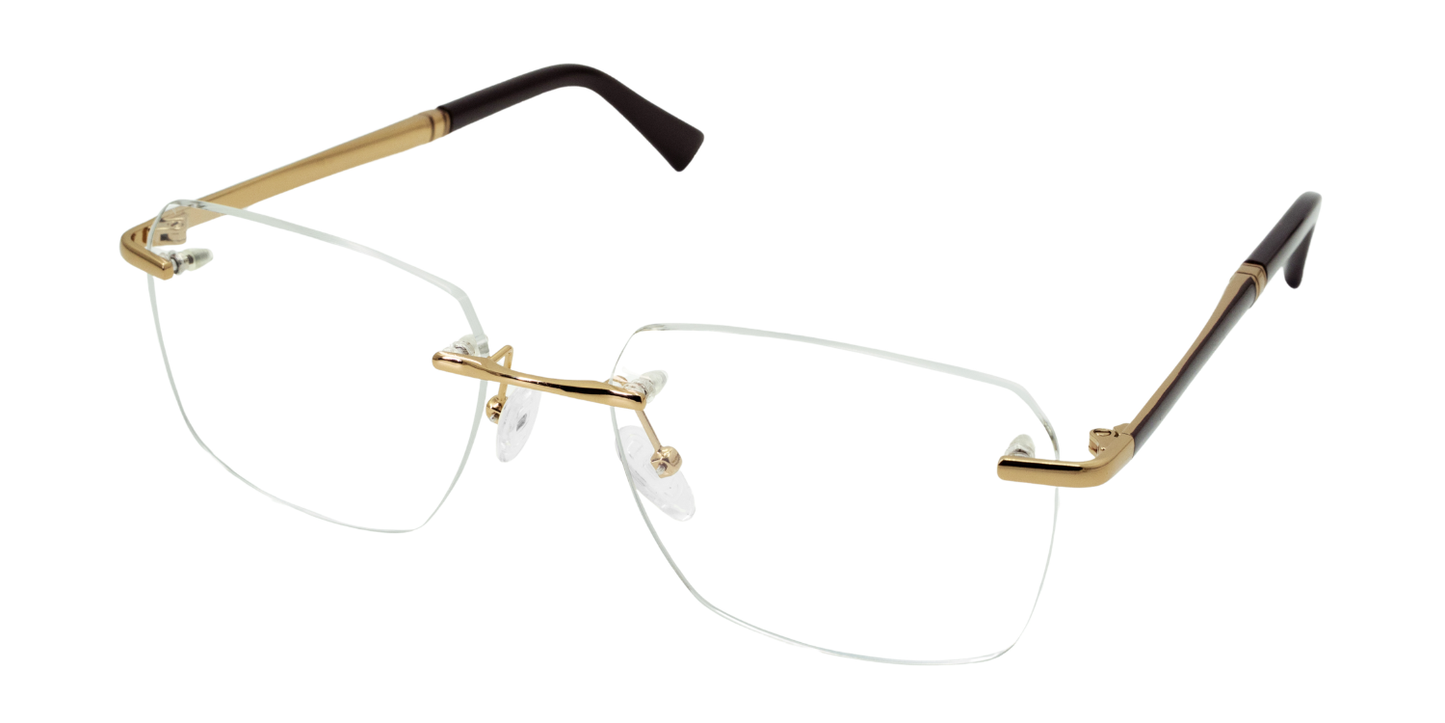 Rimless Rectangle Premium Eyeglasses