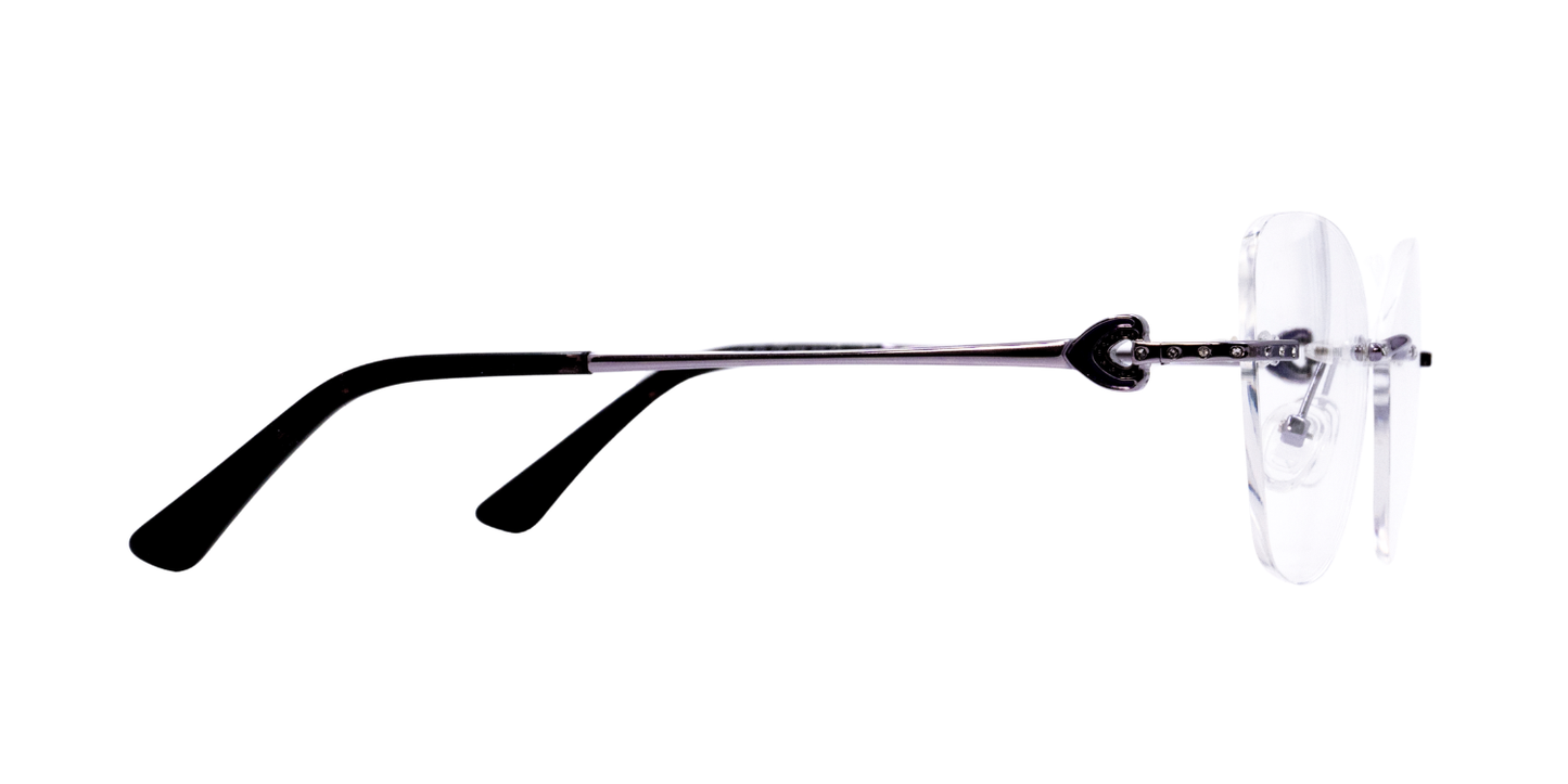 Rimless Cat Eye Premium Eyeglasses