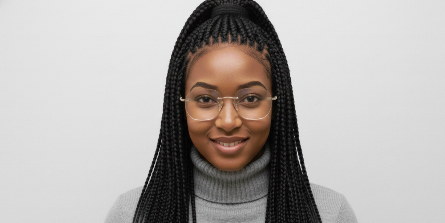 Rimless Cat Eye Premium Eyeglasses