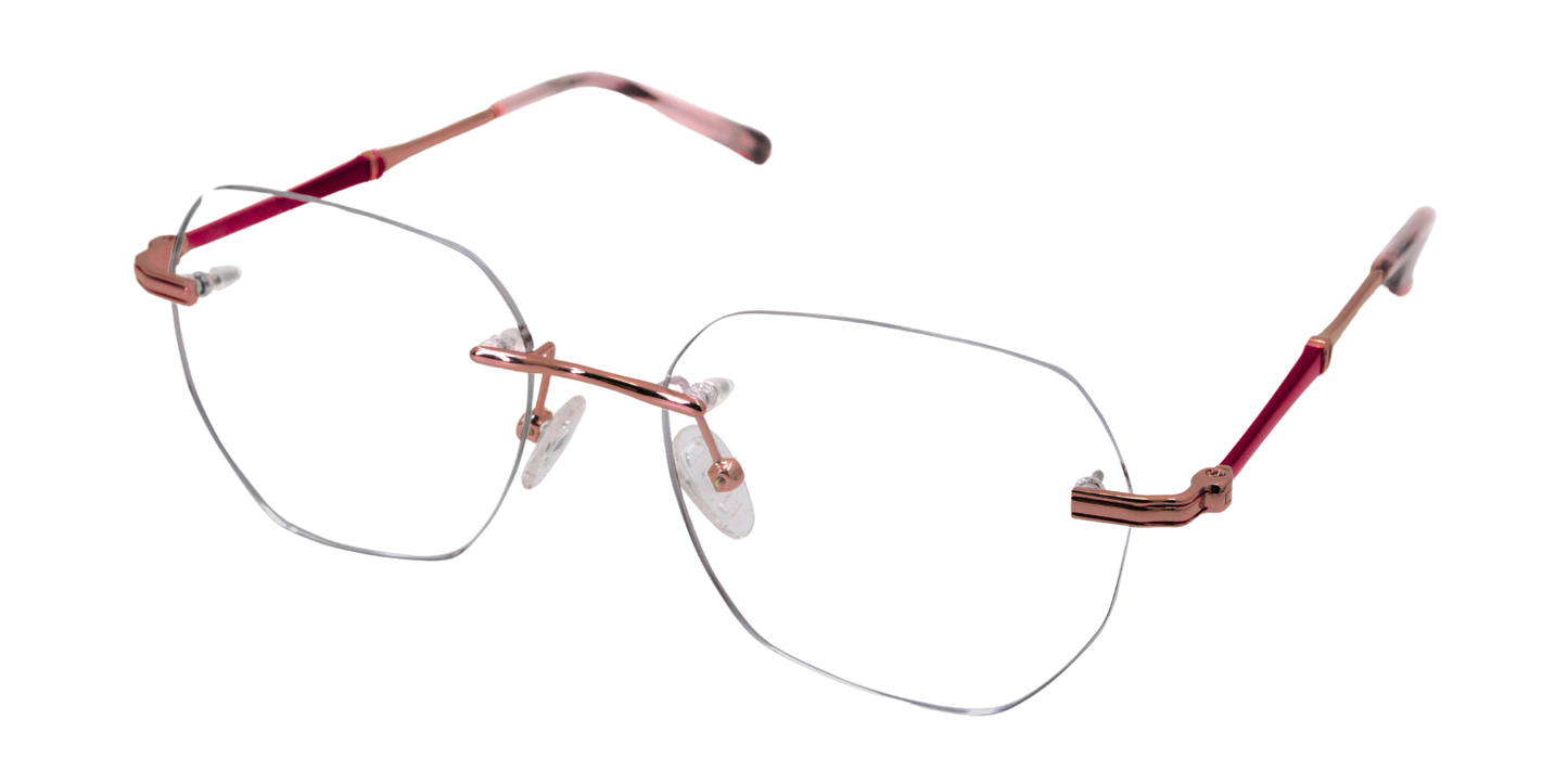 Rimless Cat Eye Premium Eyeglasses