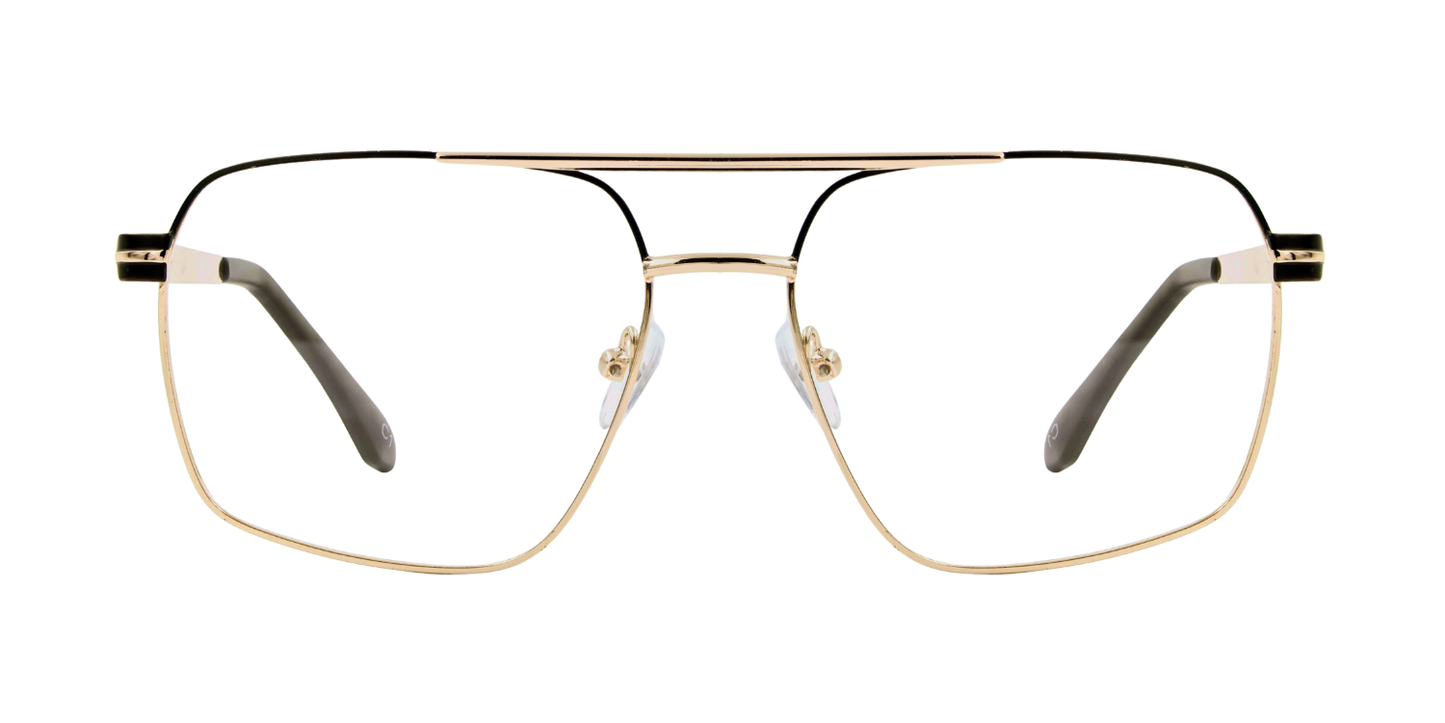 Full Rim Double Bridge Square Classic Eyeglasses