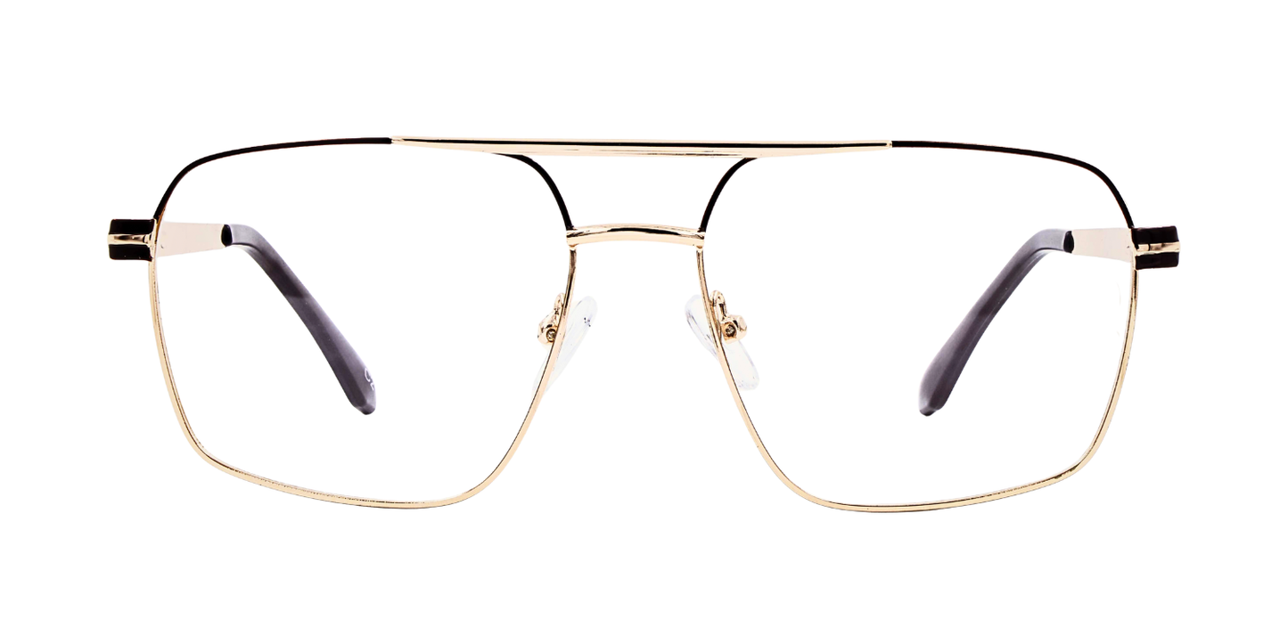 Full Rim Double Bridge Square Classic Eyeglasses