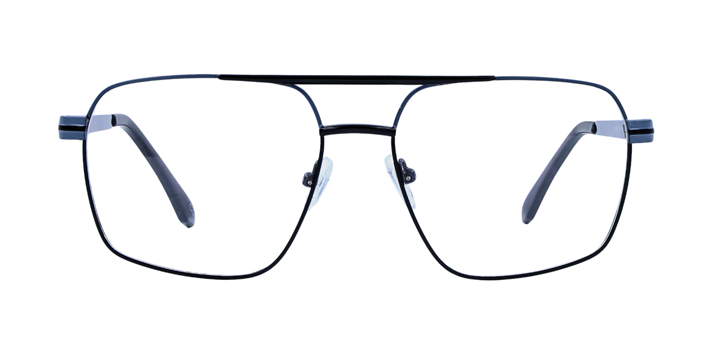 Full Rim Double Bridge Square Classic Eyeglasses