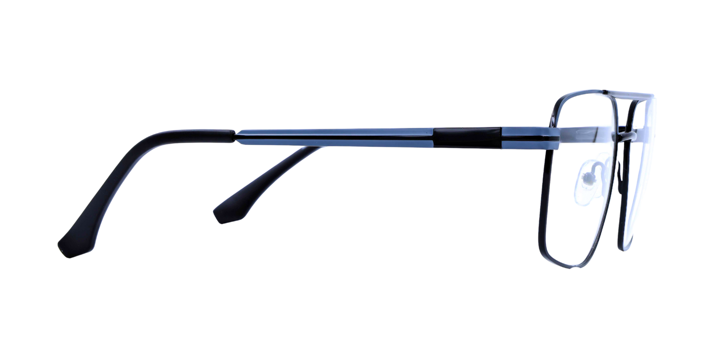 Full Rim Double Bridge Square Classic Eyeglasses