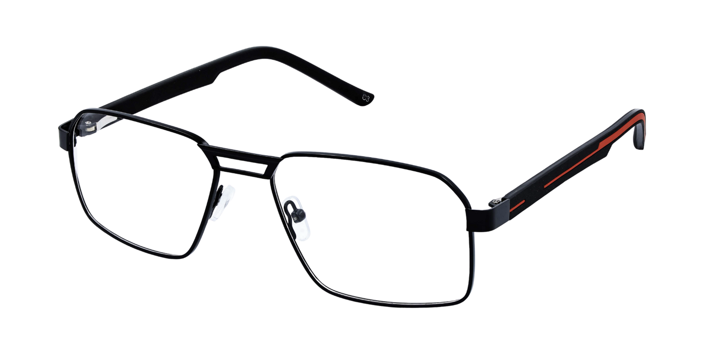 Full Rim Double Bridge Rectangle Eyeglasses