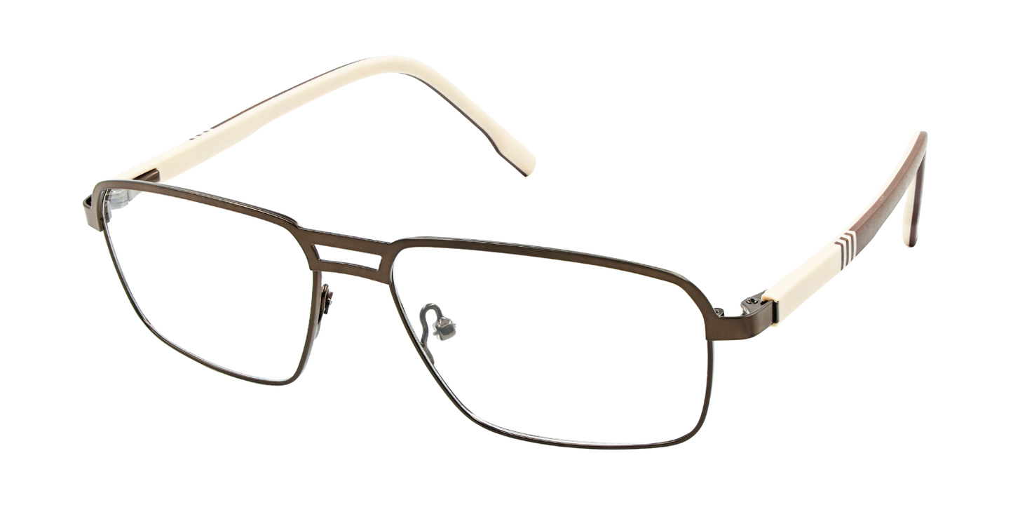 Full Rim Double Bridge Rectangle Classic Eyeglasses