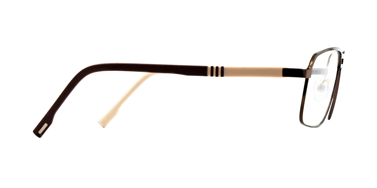 Full Rim Double Bridge Rectangle Classic Eyeglasses