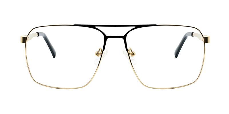 Full Rim Double Bridge Rectangle Classic Eyeglasses