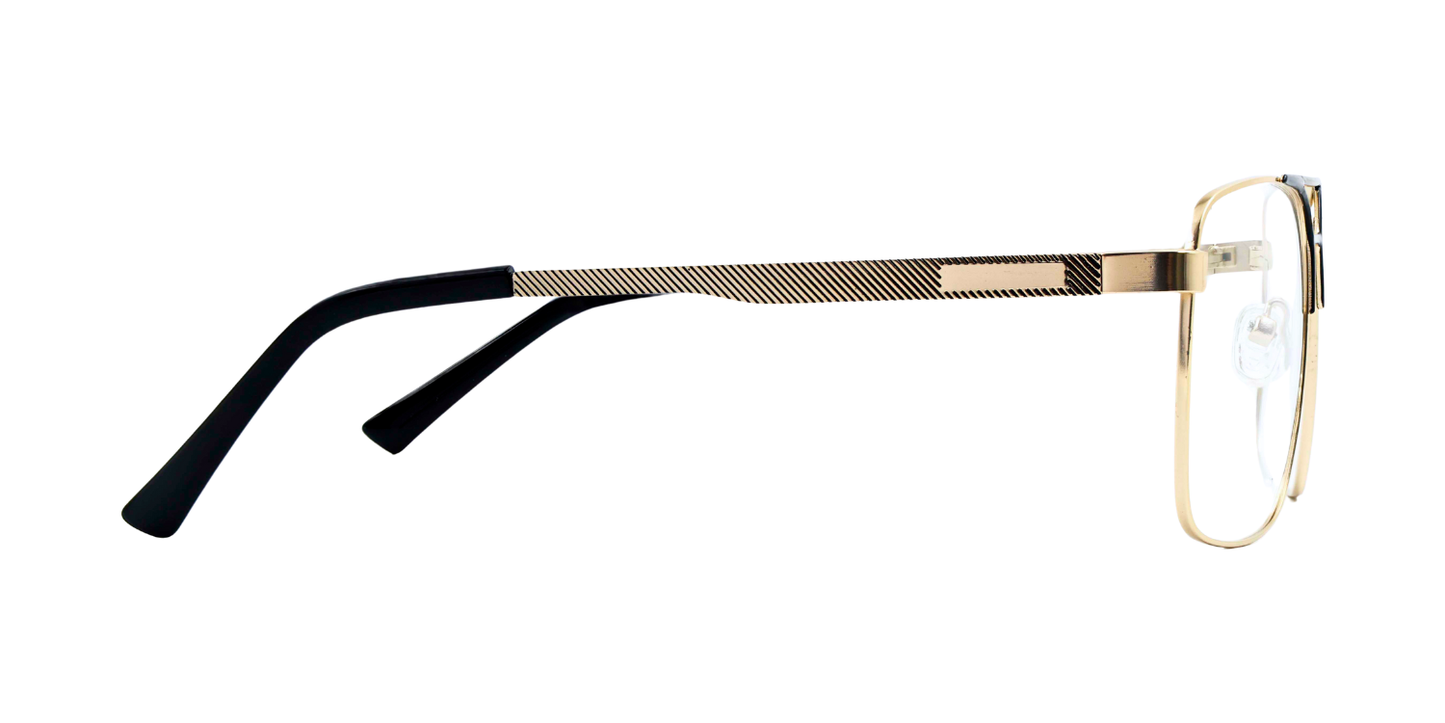 Full Rim Double Bridge Rectangle Classic Eyeglasses