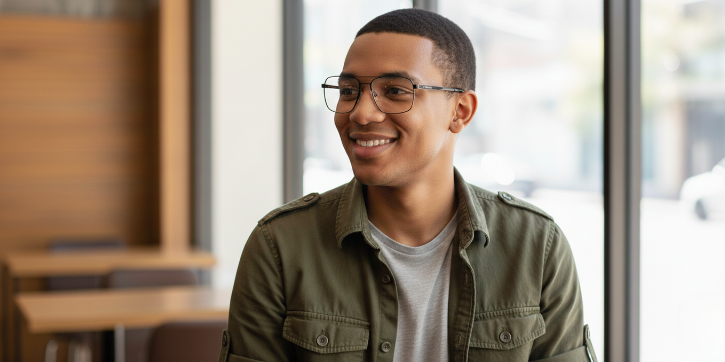 Full Rim Double Bridge Rectangle Classic Eyeglasses