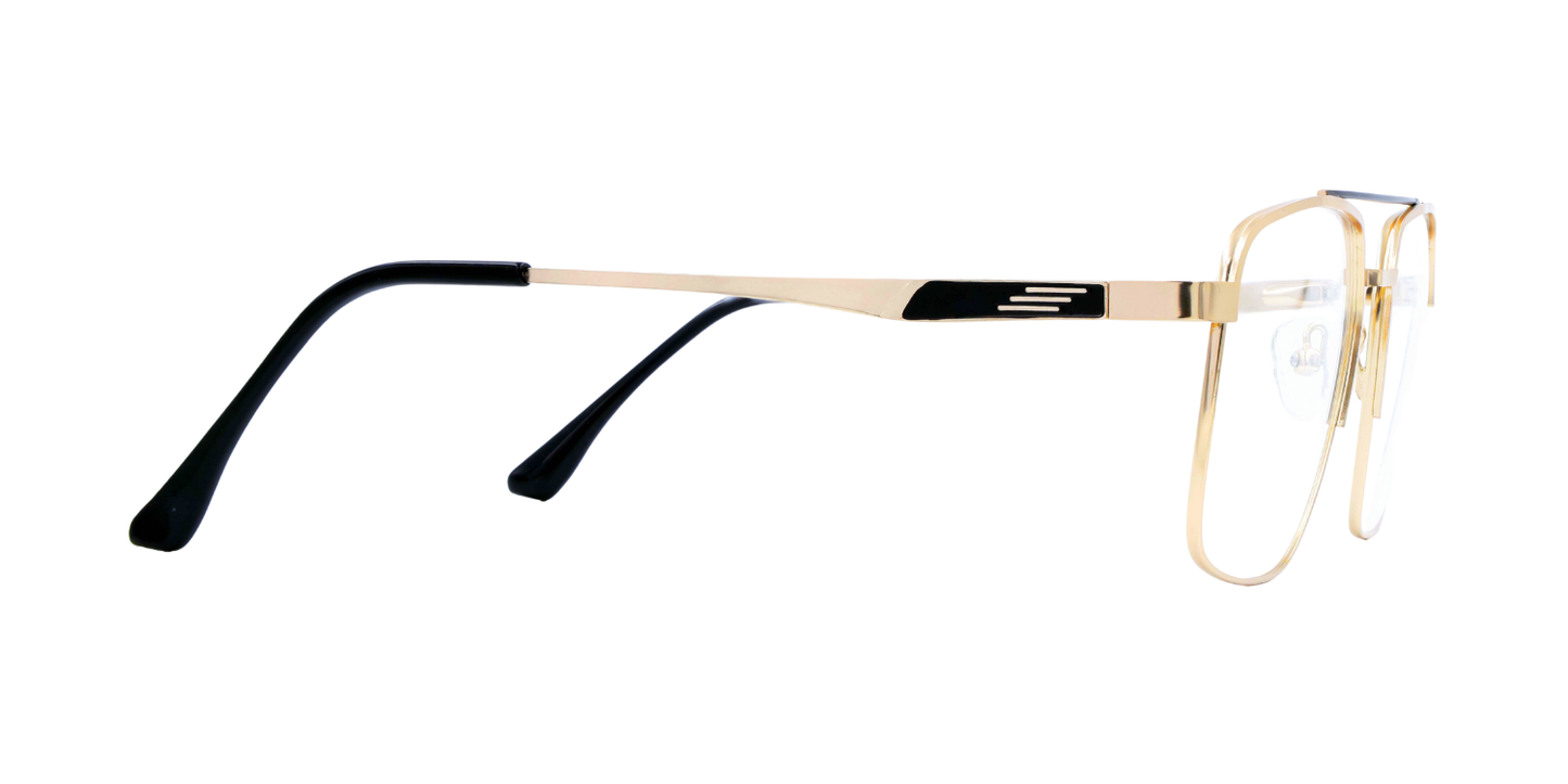 Full Rim Double Bridge Square Classic Eyeglasses