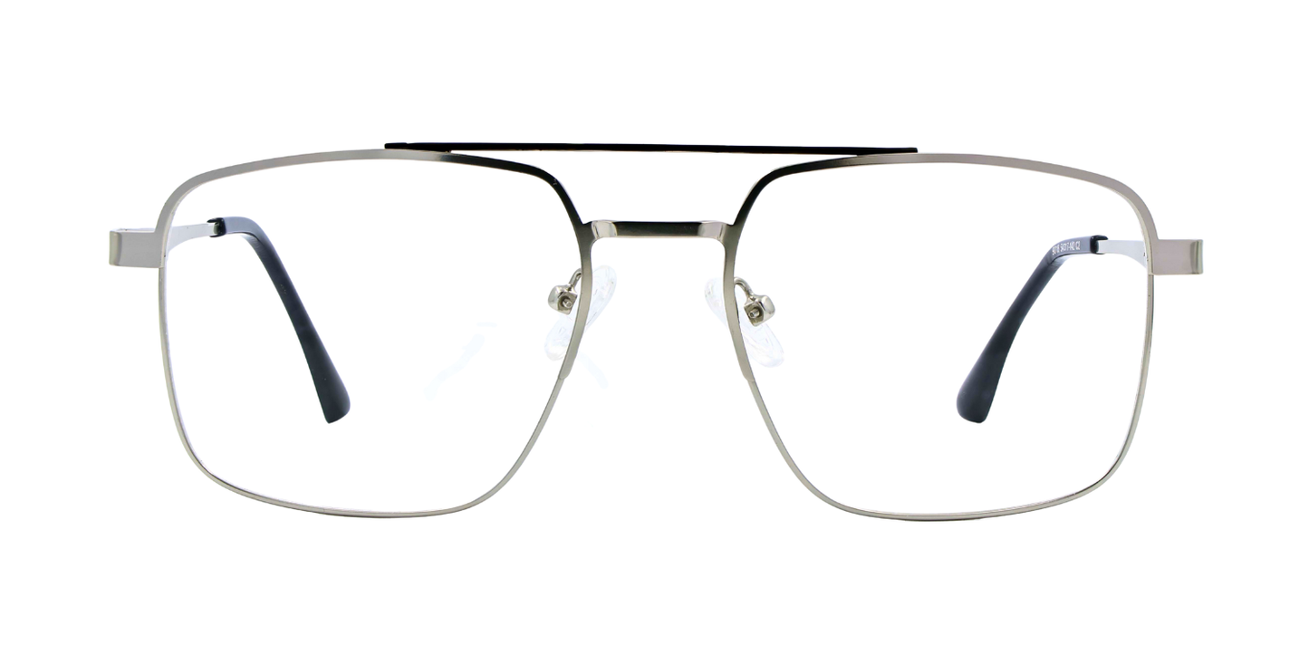 Full Rim Double Bridge Square Classic Eyeglasses