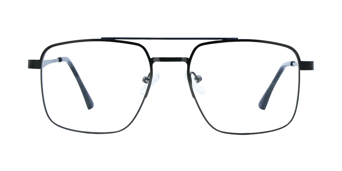 Full Rim Double Bridge Square Classic Eyeglasses