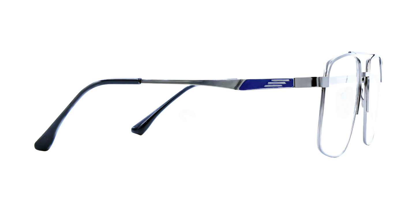 Full Rim Double Bridge Square Classic Eyeglasses
