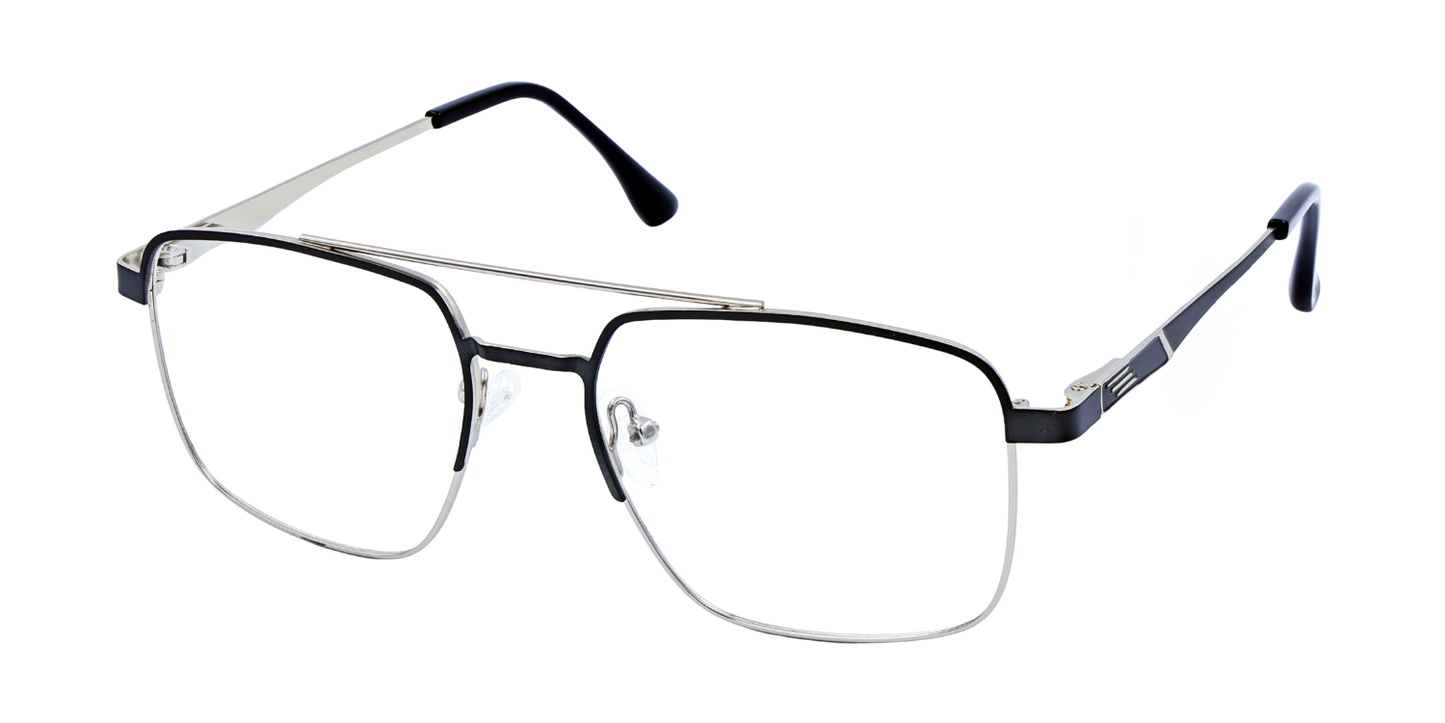 Full Rim Double Bridge Square Classic Eyeglasses