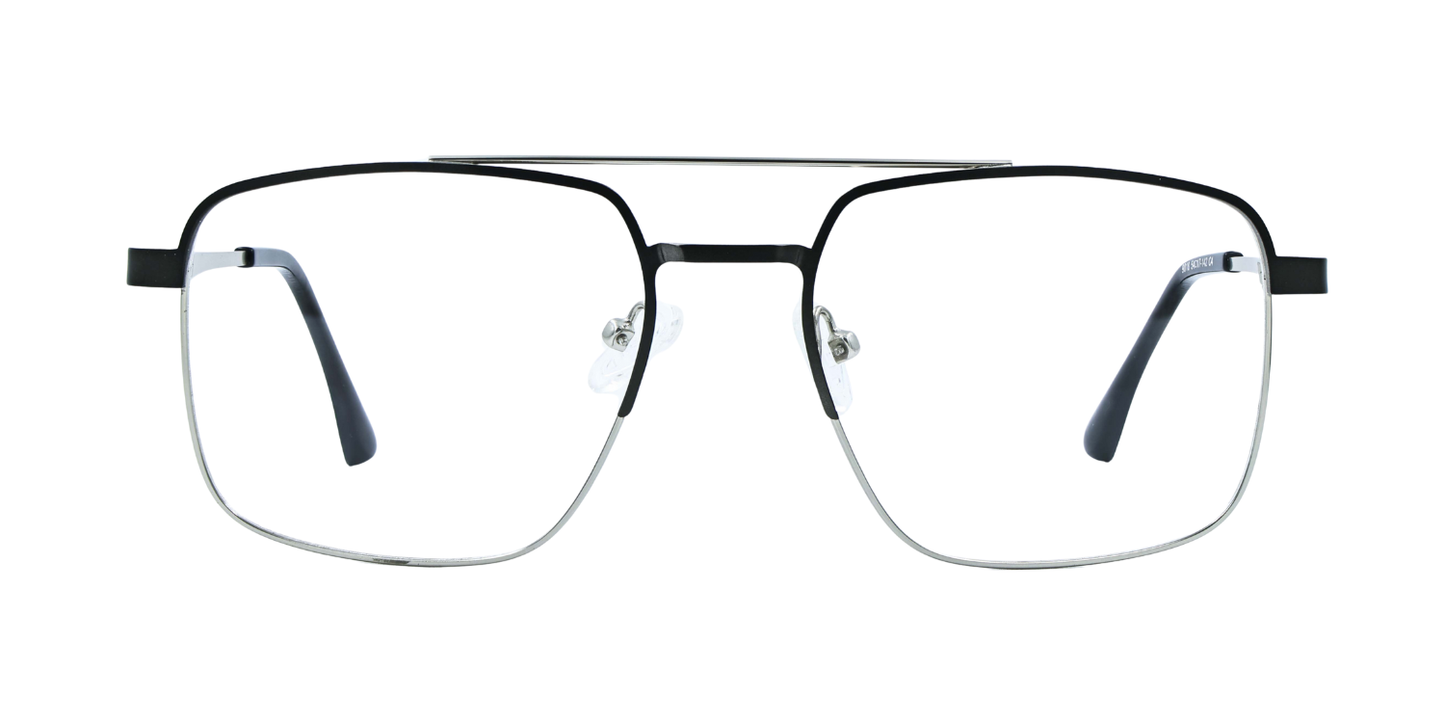 Full Rim Double Bridge Square Classic Eyeglasses