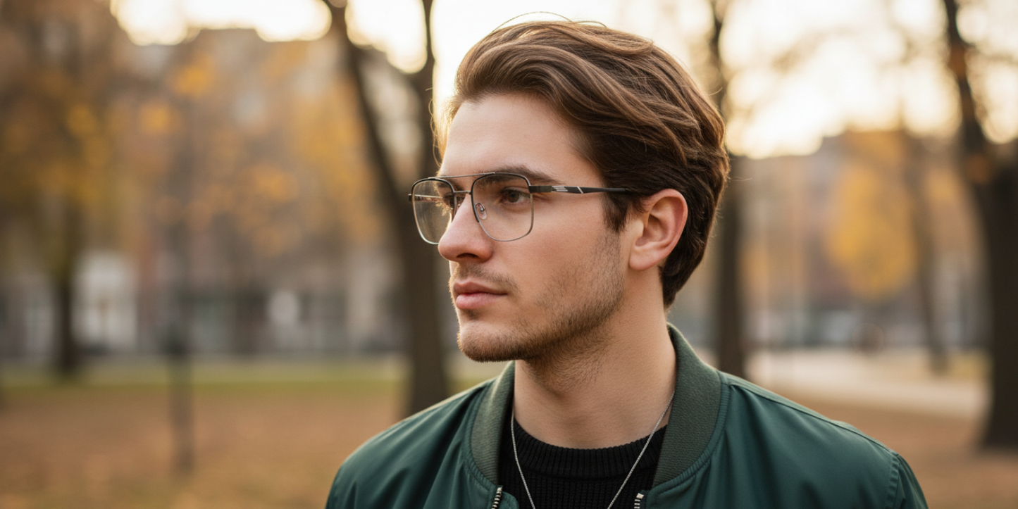 Full Rim Double Bridge Square Classic Eyeglasses