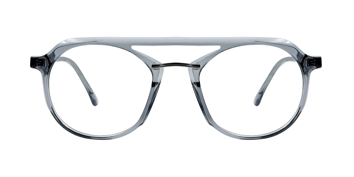 Full Rim Double Bridge Round Aviator Classic Eyeglasses