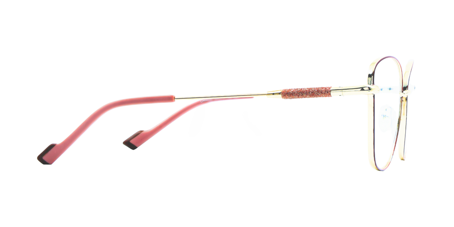 Full Rim Cat Eye Classic Eyeglasses with Sparkling Temple