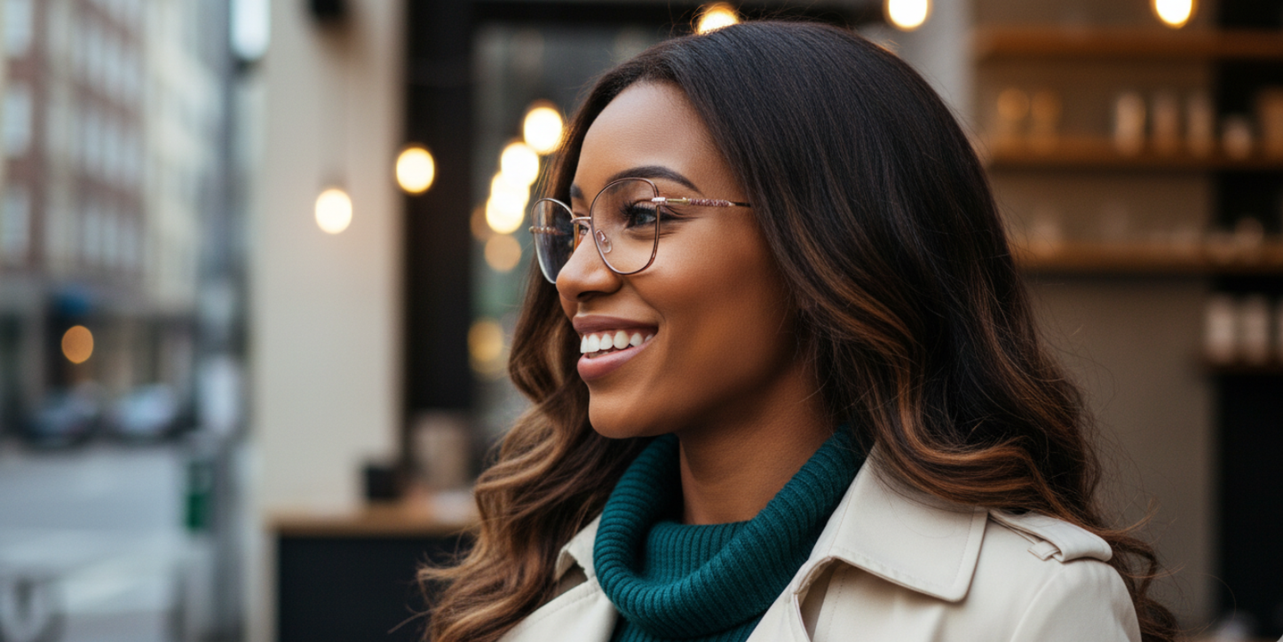 Full Rim Cat Eye Classic Eyeglasses with Sparkling Temple