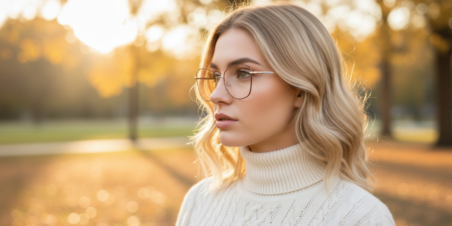 Full Rim Cat Eye Classic Eyeglasses with Sparkling Temple