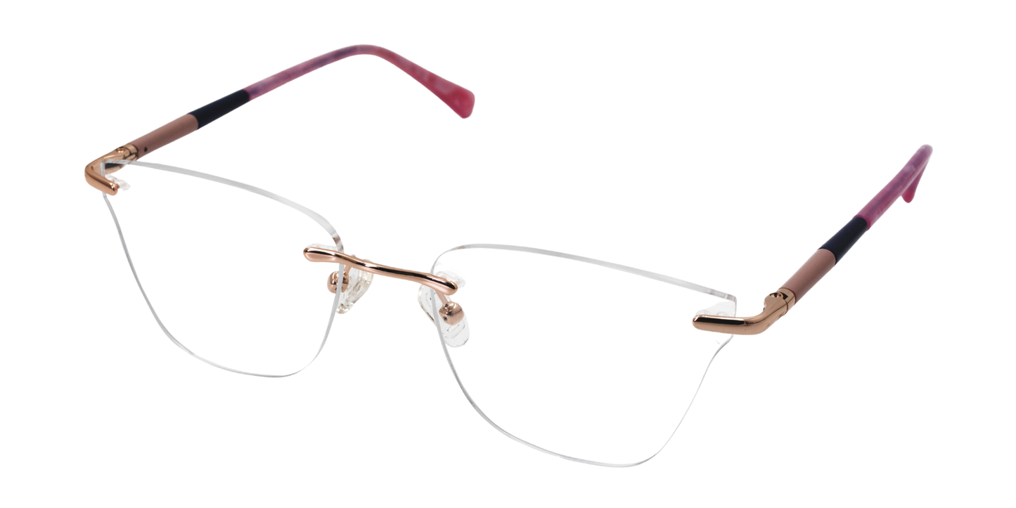 Rimless Cat Eye Premium Eyeglasses