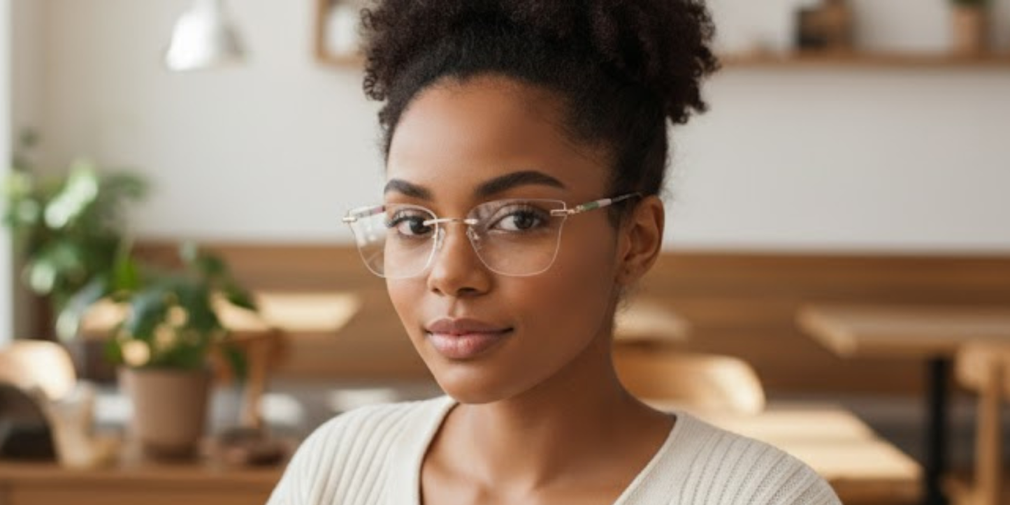 Rimless Cat Eye Premium Eyeglasses