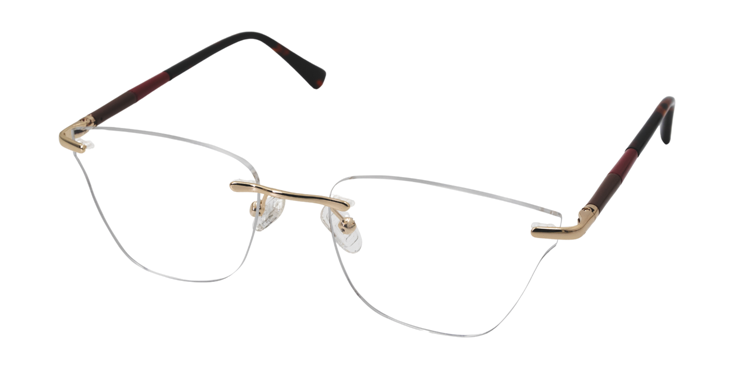Rimless Cat Eye Premium Eyeglasses
