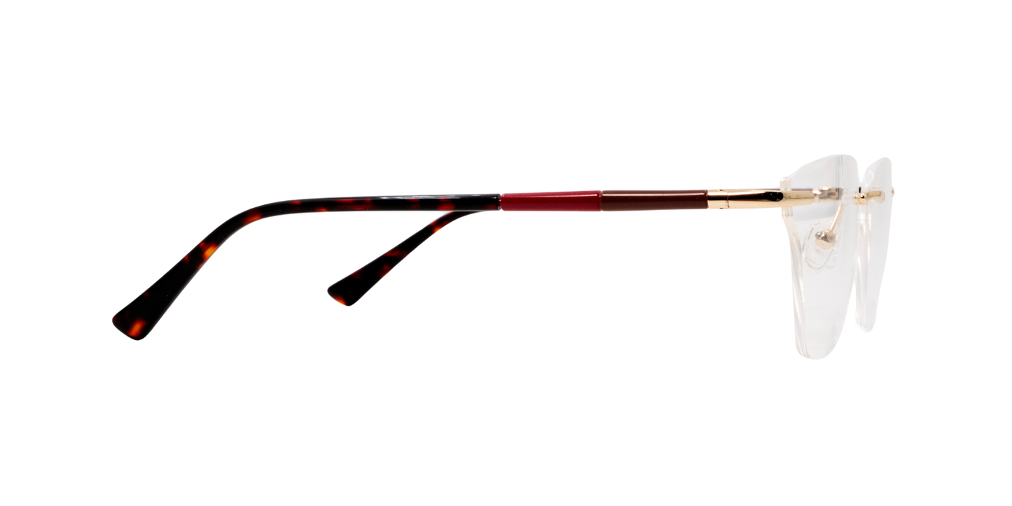 Rimless Cat Eye Premium Eyeglasses