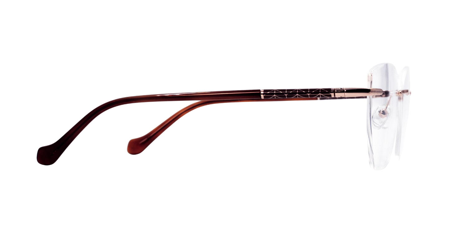 Rimless Cat Eye Premium Eyeglasses