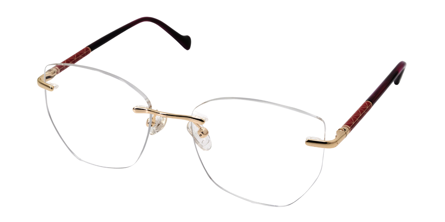 Rimless Cat Eye Premium Eyeglasses