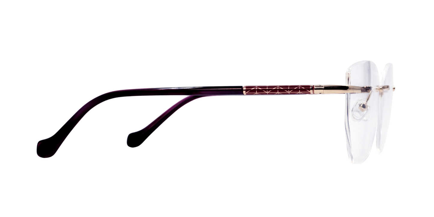 Rimless Cat Eye Premium Eyeglasses