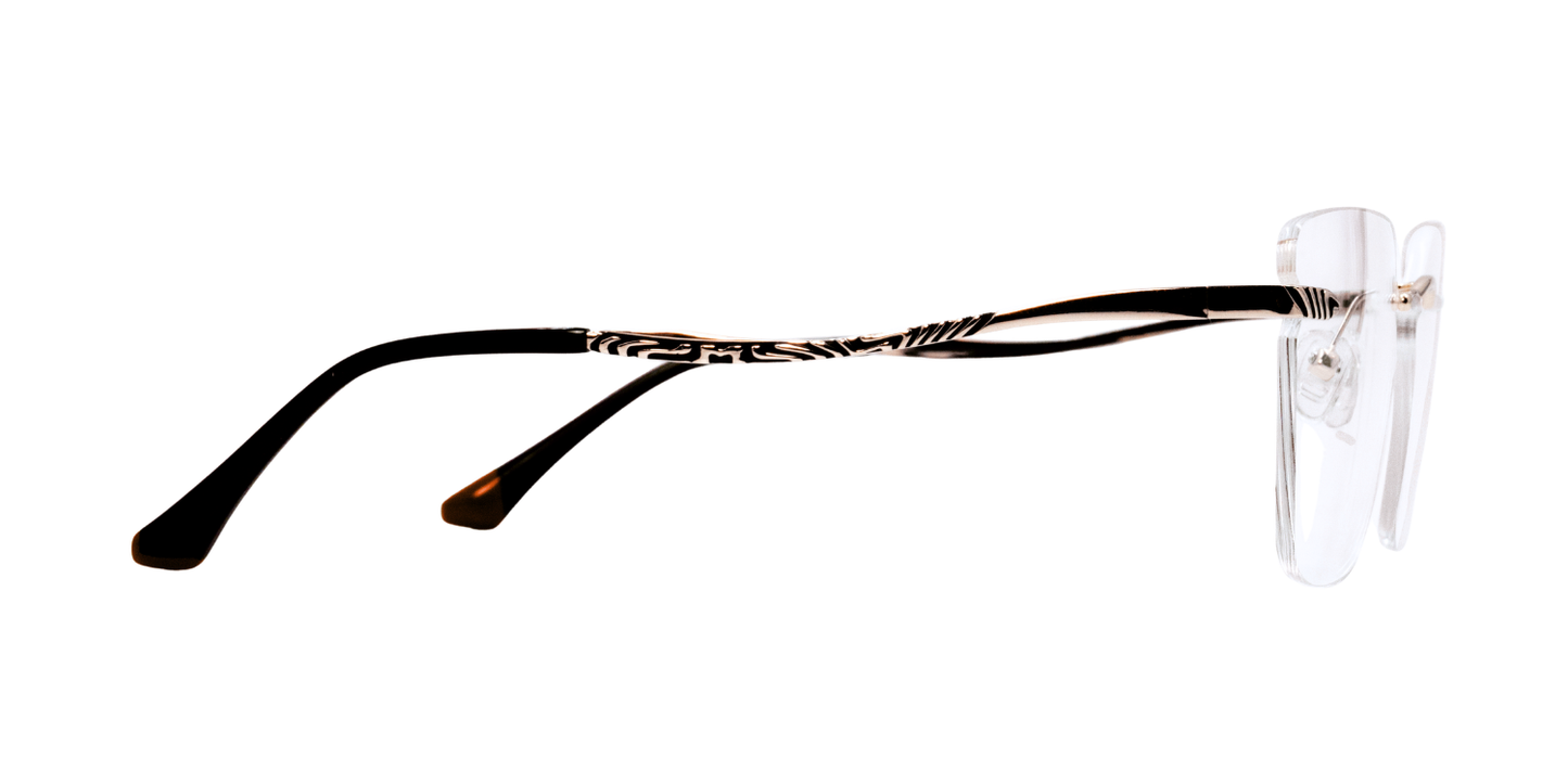 Rimless Cat Eye Premium Eyeglasses