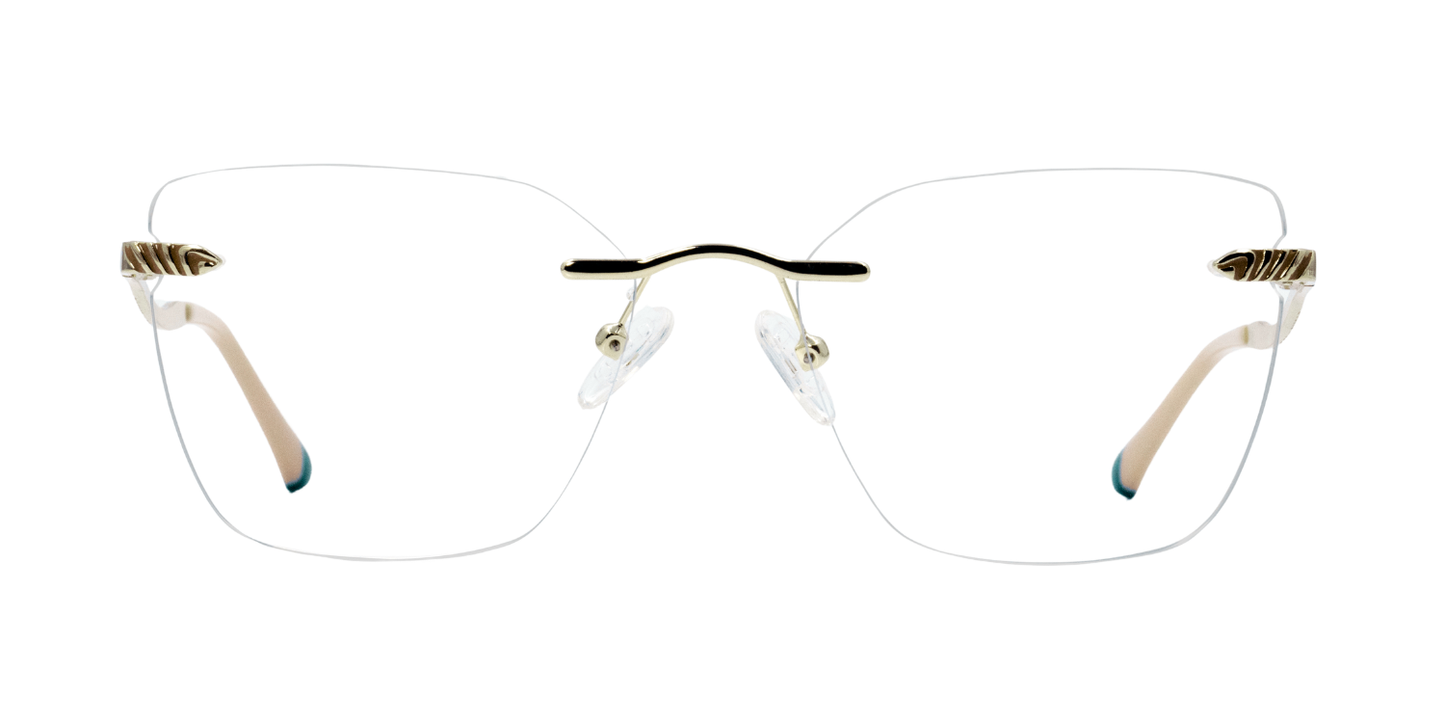 Rimless Cat Eye Premium Eyeglasses