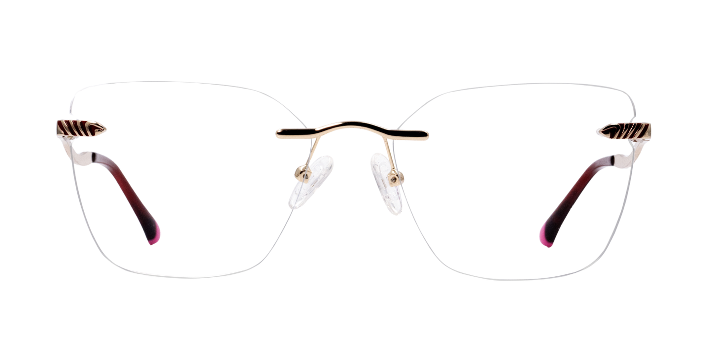 Rimless Cat Eye Premium Eyeglasses