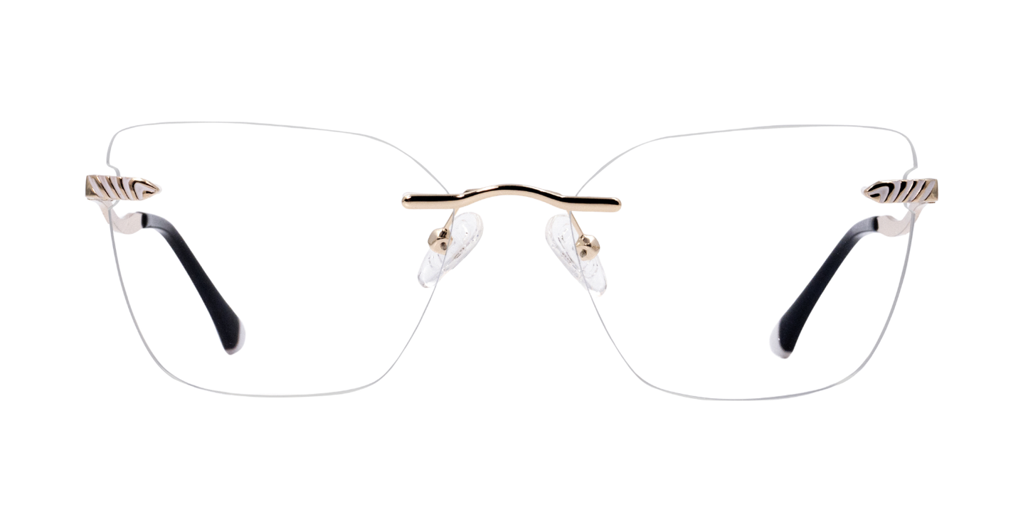 Rimless Cat Eye Premium Eyeglasses