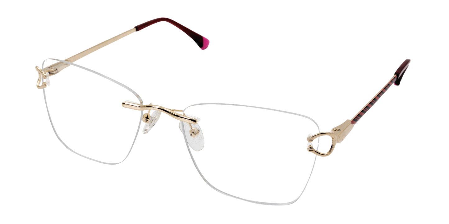 Rimless Cat Eye Premium Eyeglasses