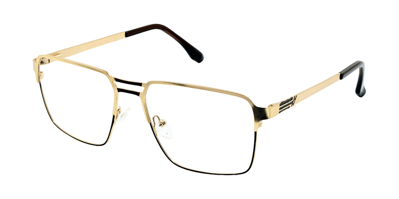 Full Rim Double Bridge Rectangle Classic Eyeglasses
