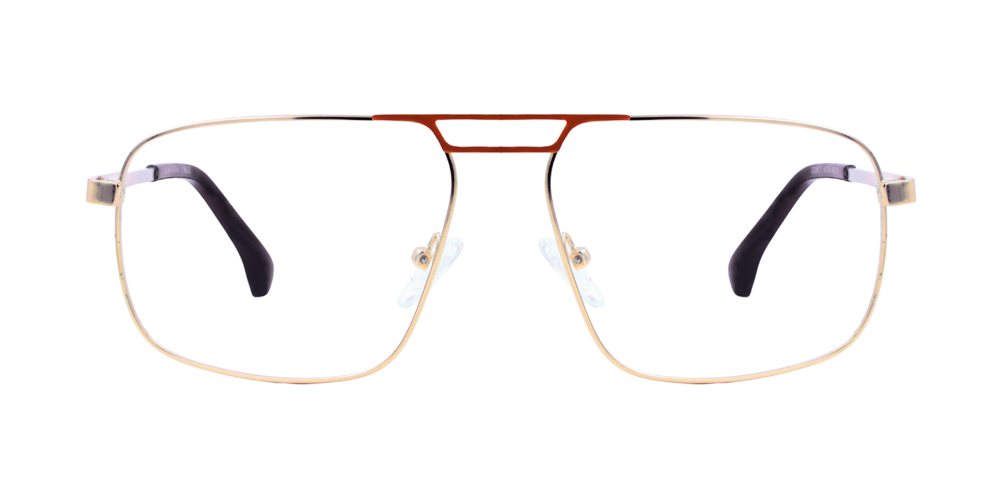 Full Rim Double Bridge Rectangle Classic Eyeglasses