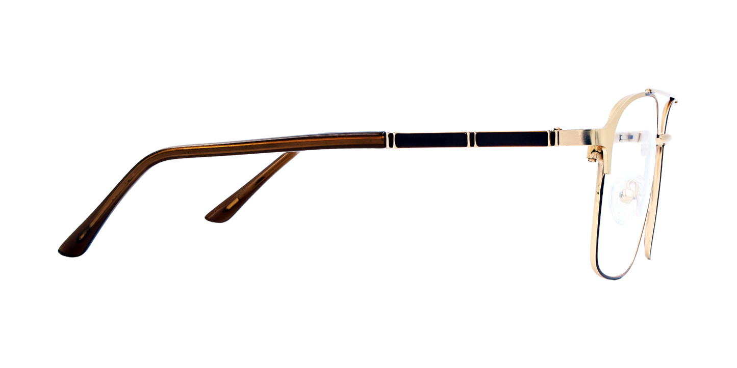 Full Rim Double Bridge Rectangle Classic Eyeglasses
