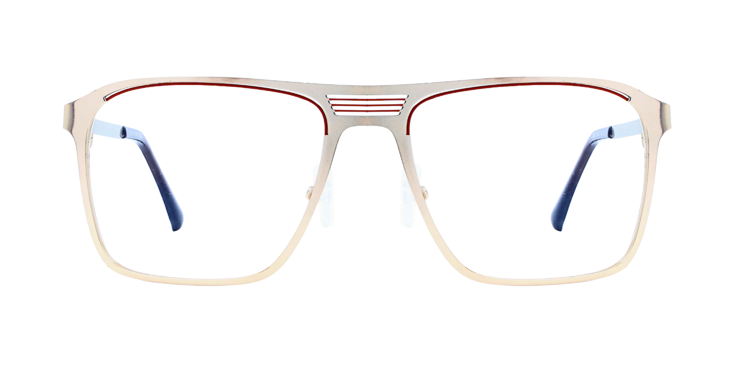Full Rim Double Bridge Rectangle Classic Eyeglasses