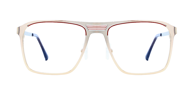 Full Rim Double Bridge Rectangle Classic Eyeglasses
