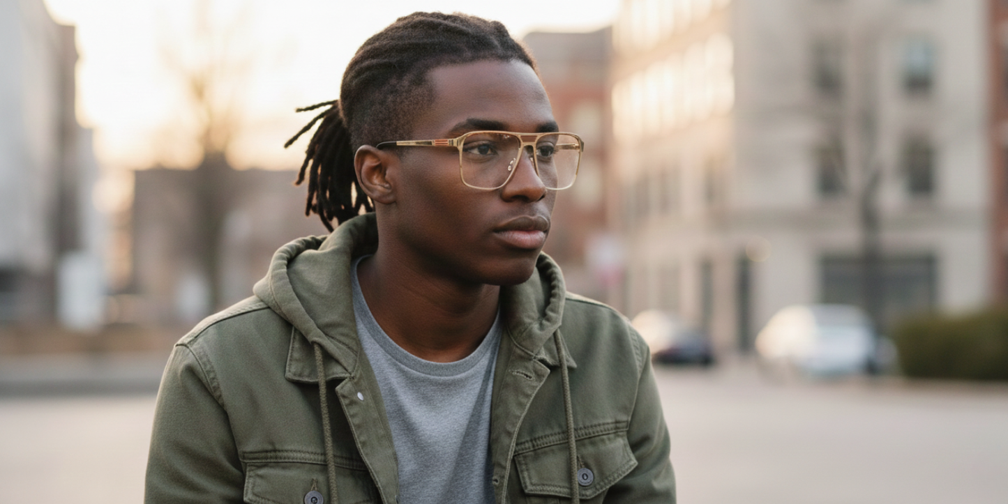 Full Rim Double Bridge Rectangle Classic Eyeglasses